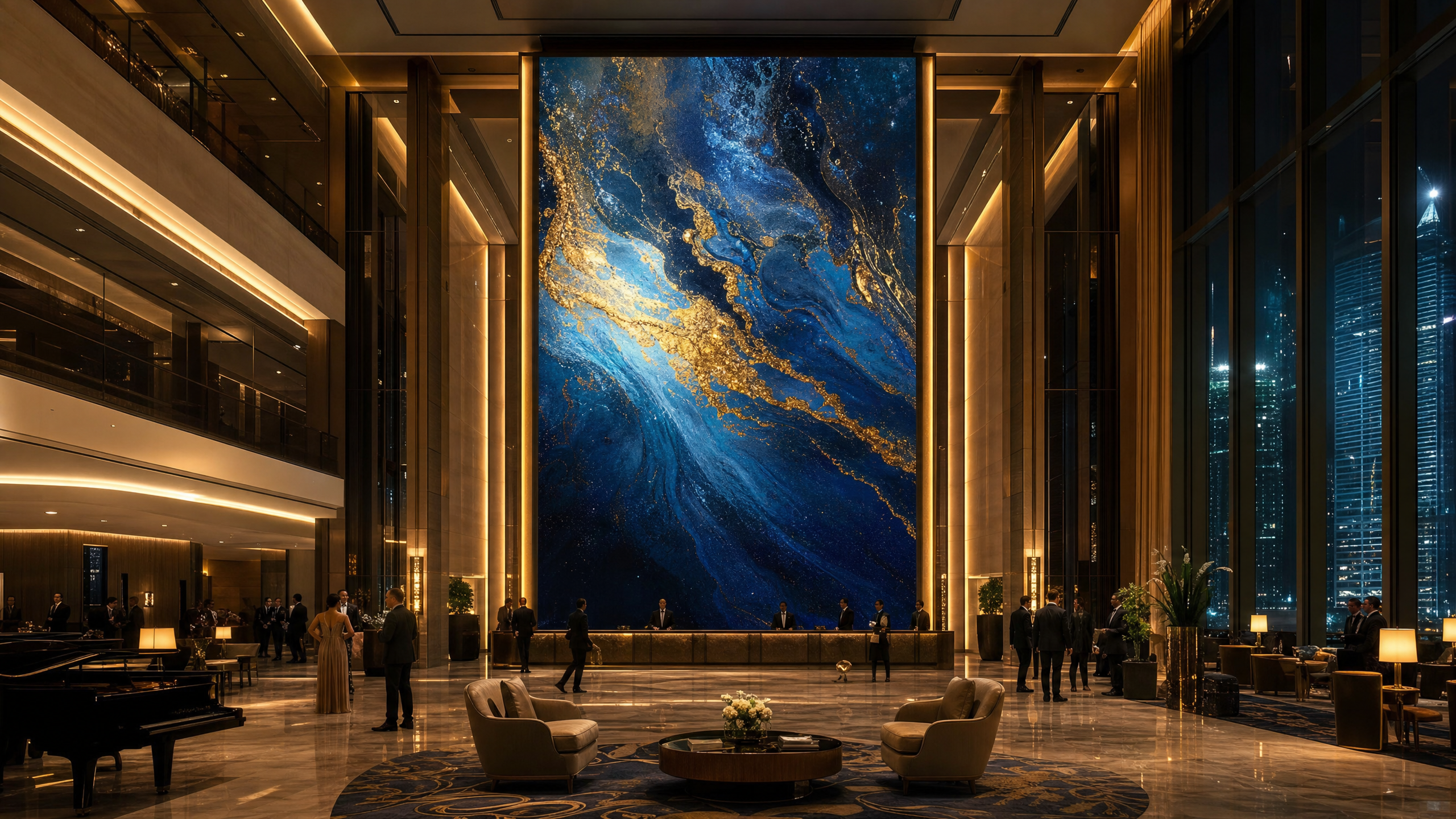 Hotel lobby environment